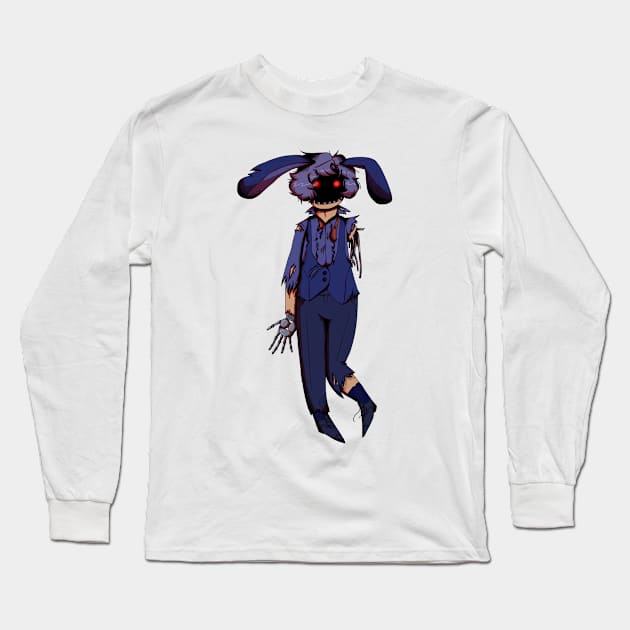 Withered Bonnie Gijinka Transparent Long Sleeve T-Shirt by spaceagebarbie